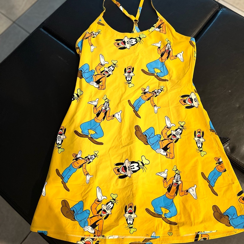 Outdoor Voices Yellow Cartoon Print Dress
